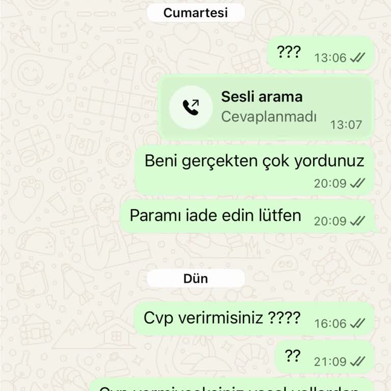Cevapsız İletişim Ve Teslim Edilmemiş Ürün Nedeniyle 2.450 TL İade Talebi