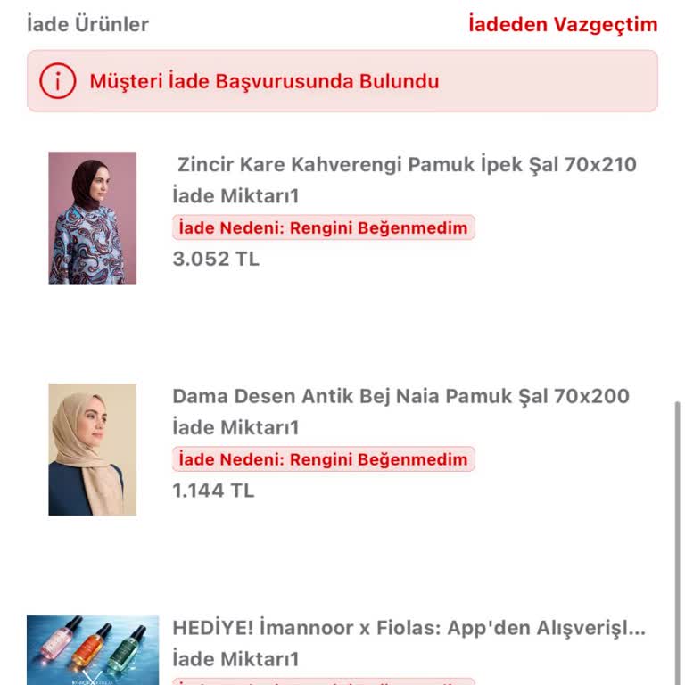 İade Kodu Alınamıyor, Telefon Desteği Yanıt Vermiyor