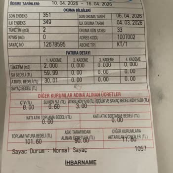 Su Faturamda Orantısız Katı Atık Ücretleri