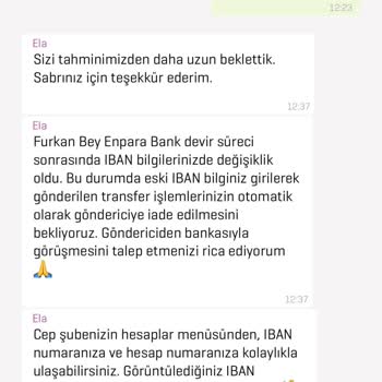 Eski IBAN'a Gönderilen 10.000 TL Yeniden İletilmedi