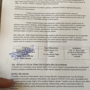 Zurich Sigorta Değer Kaybı Ödemesini Geciktiriyor Ve Ödeme Yapmıyor