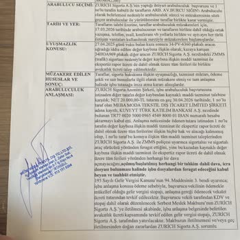 Zurich Sigorta Değer Kaybı Ödemesini Geciktiriyor Ve Ödeme Yapmıyor