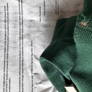 Gant Çorapta Üretim Hatası, İade Talebi Reddedildi