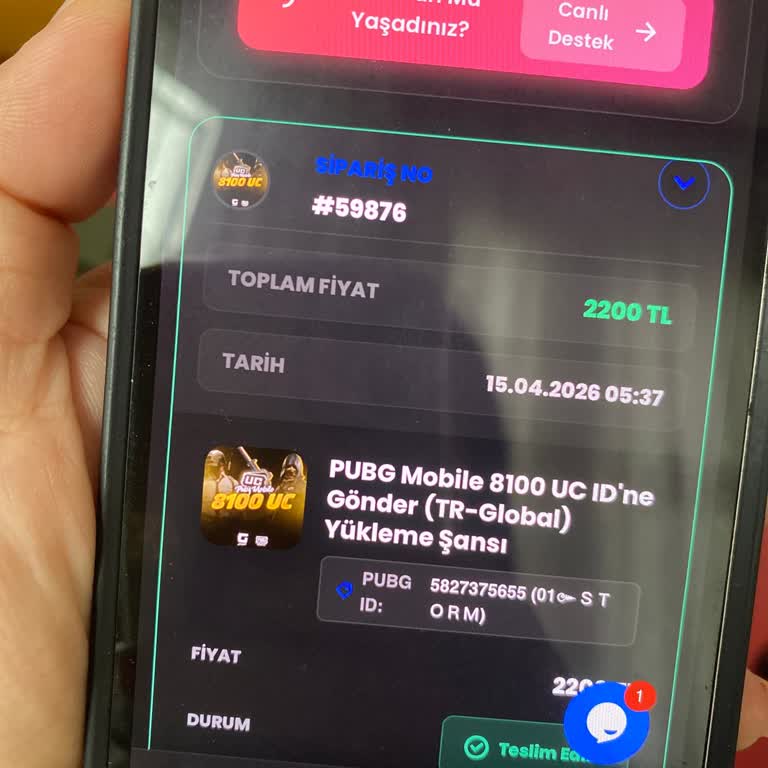 Gamelobi Sitesinde 30 Gün Beklediğim UC’ler Yüklenmedi Ve Destek Yok