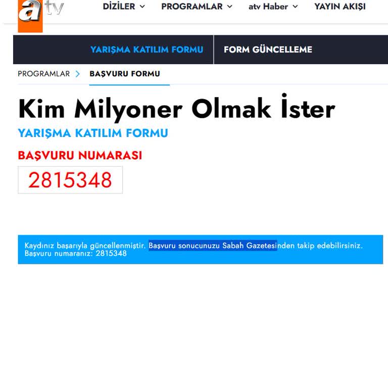 Kim Milyoner Olmak İster'e 20 Yıllık Başvurularım Yok Sayılıyor