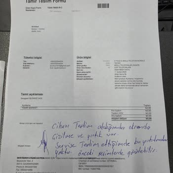 Katlanır Ekran Arızası Garanti Kapsamına Alınmadı