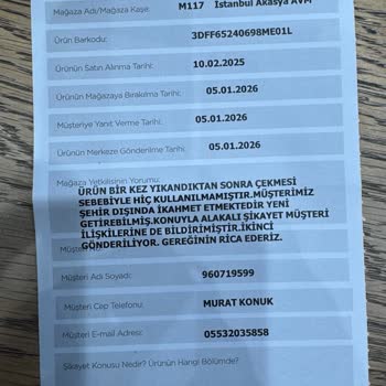 Makinede Yıkanabilir Etiketi Olan Kazakta Çekme Ve İade Talebi