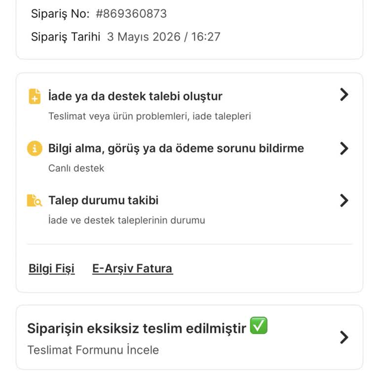 Yanlış Teslim Edilen Sipariş Ve Cevapsız İlgisizlik