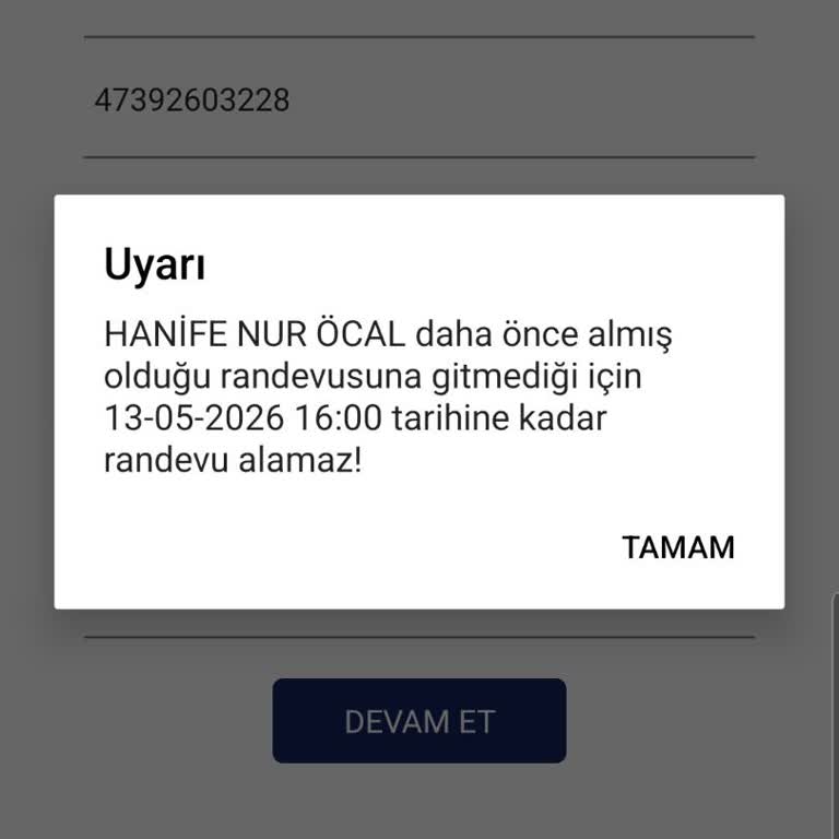 Kayıp Kimlik İçin Acil Randevu Engeli 15 Günlük Kısıtlama Kaldırılmalı