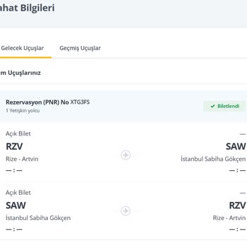 Pegasus'tan Bilet Farkı İadesi Alınamıyor
