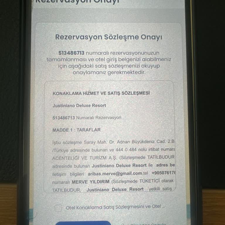 Rezervasyon Tarih Değişikliği İçin Haksız Fiyat Farkı Talebi