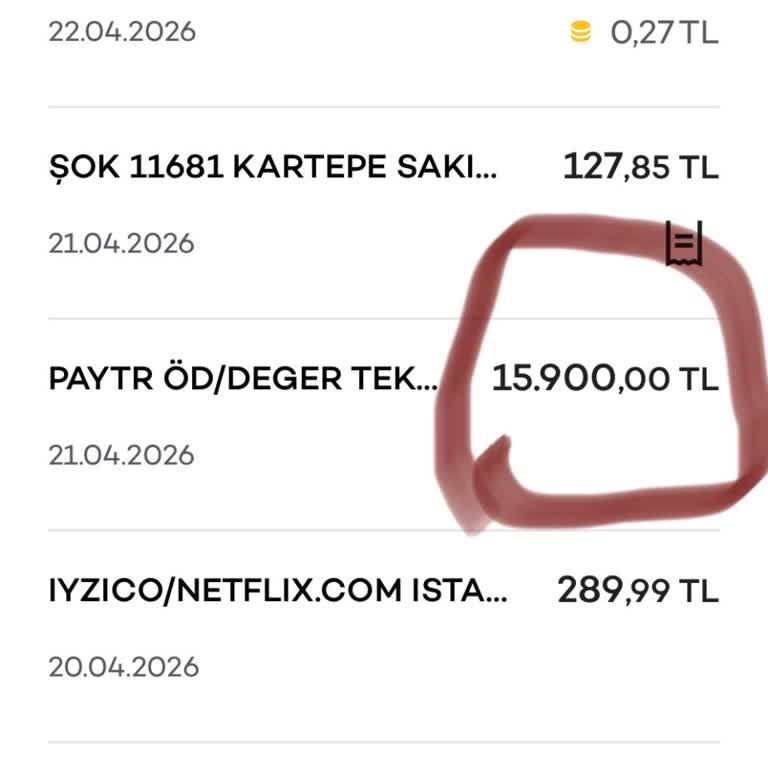 Provizyonda İptal Edilemeyen Yetkisiz 15.900 TL Çekim