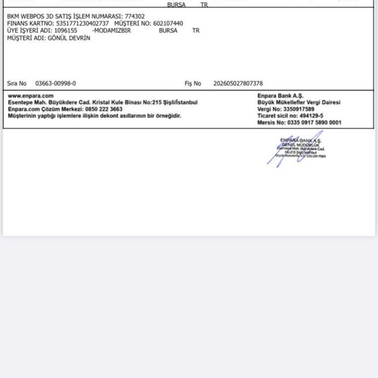 Modamizbir Sipariş İadesi Enpara Kartında Hâlâ Görünmüyor