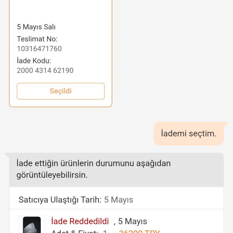 Trendyol Türkiye Garantili Telefonun IMEI’si Klonlu, İade Talebim Reddedildi