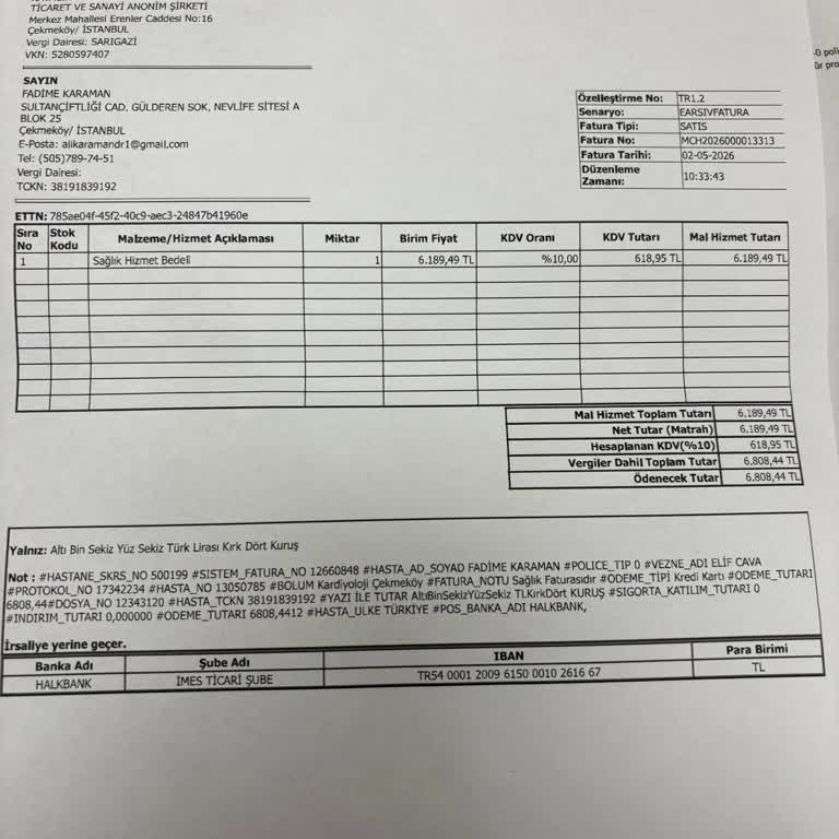 Sigortamız İşlem Görmediği İçin 6.808 TL Ücret Tahsil Edildi Ve İade Talebi
