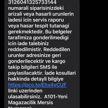 Arızalı Tost Makinesi İçin A101'den İade Reddi