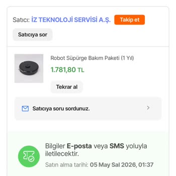 İzin Almadan Eklenen 1 Yıllık Bakım Paketi Ücretinin İadesi Talebi