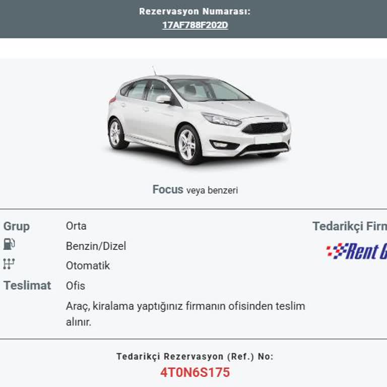 Araç Teslim Edilmedi, Ödenen Kiralama Ücreti İadesi Yapılmadı