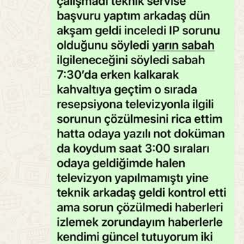 TV Arızası Ve Çözüm Yetersizliği Nedeniyle Erken Ayrılma Ve İade Talebi