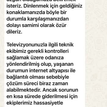 TV Arızası Ve Çözüm Yetersizliği Nedeniyle Erken Ayrılma Ve İade Talebi