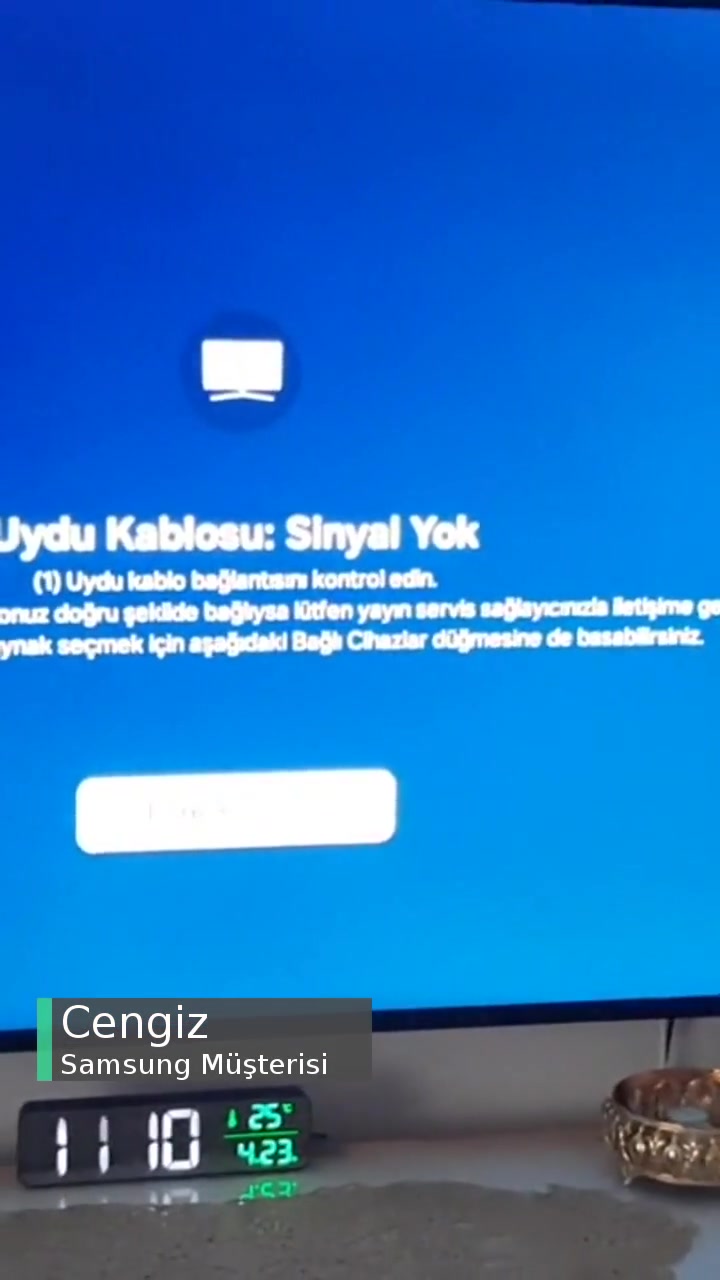 Samsung Açılışta Sinyal Arızası Veriyor, Fişten Elektrik Aç/Kapa İle Açılıyor! videonun kapak resmi