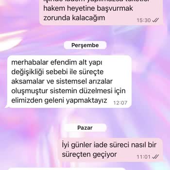 İade Bedelinin Hesaba Yansımaması Ve Açıklama İsteği