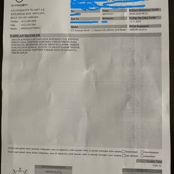 Sıfır Kilometrede Şanzıman Vuruntu Sorunu Ve İkame Araç Verilmemesi