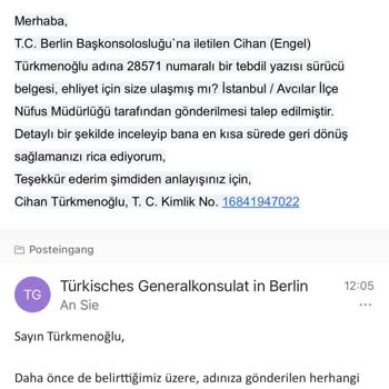 Avcılar Nüfus Müdürlüğü Ve Berlin Konsolosluğu Arasındaki Tebdil Gecikmesi Ciddi Mağduriyet