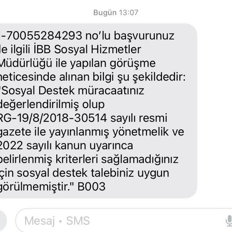 Yeni Doğan Destek Paketi Başvurumun Gerekçesiz Reddedilmesi Ve Yeniden Değerlendirme Talebi