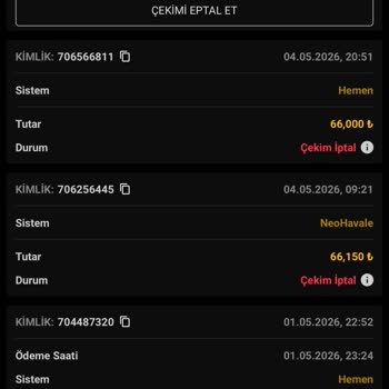 66 Bin TL Kazancımın Çekiminde Sürekli Reddedildi Ve Yetkili Yok
