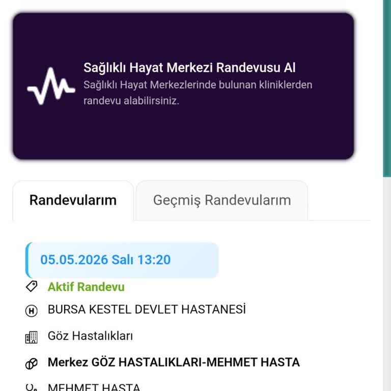Geçerli Randevuya Kabuğuna Alınmadan 'Gelmedi' Kaydı Ve 15 Gün Kısıtlaması