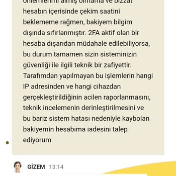 Hesabımda 450.000 TL Bakiye Çalındı, Güvenlik Zafiyeti Ve İade Reddi