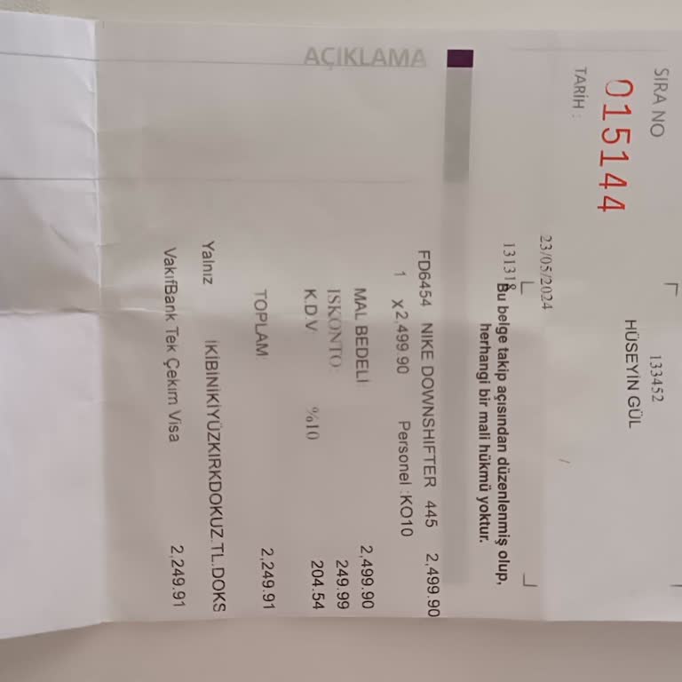 Nike Ayakkabımda Delinme Ve Mağazanın Garanti Dışı Tutumu