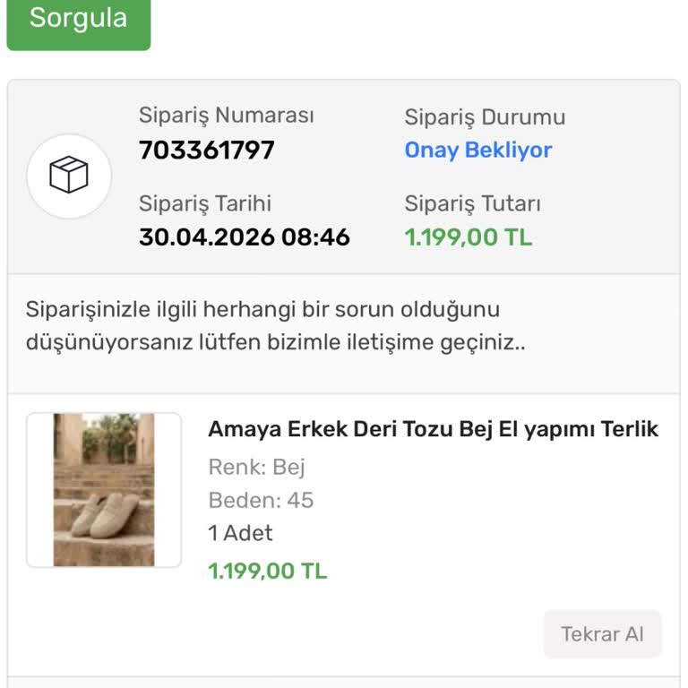 Kargoya Verilmeyen Siparişim İçin Acil İade Ve Bilgi Talebi