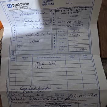 DemirDöküm Kombi Bakımı Sonrası Su Akıtma Ve Yanlış Ücretlendirme İadesi Talebi