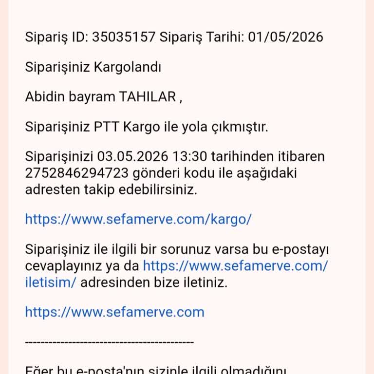 Sipariş Takip Numarası Bulunamadı Ve Müşteri Hizmetine Ulaşamıyorum