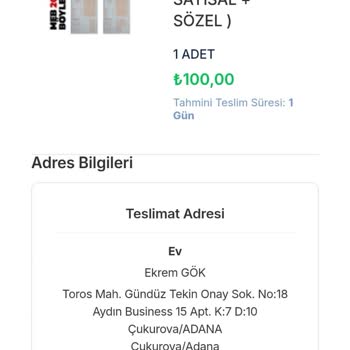 Kargo Takip Numarası Bulunmuyor Ve İletişim Cevapsız