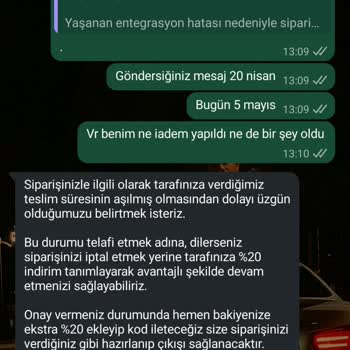 SC Sarvin'den Defolu Ve Eksik Ürünler İçin İade Talebi