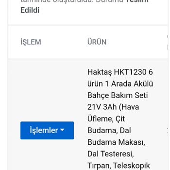 Yanlış Marka Gönderilen Bahçe Seti İçin İade Talebi Ve Cevapsız Müşteri Hizmetleri