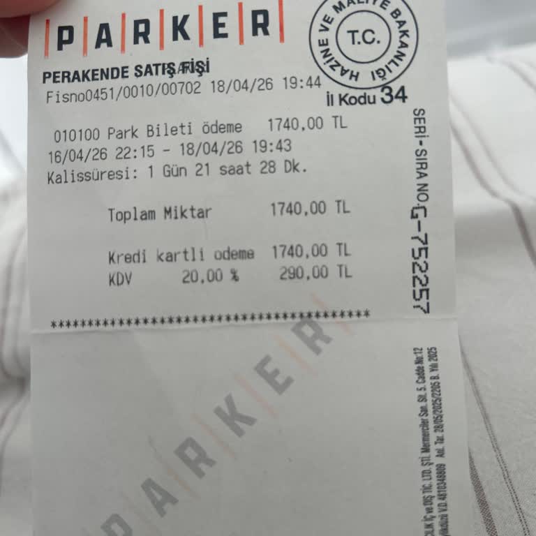 Galataport Otopark Ücretinin Geri Ödenmemesi Ve Acil İade Talebi