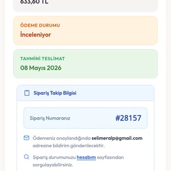 Ödeme Alındı Ama Sipariş 7 Gün Boyunca Ödeme İnceleniyor Durumunda Ve İletişim Yok