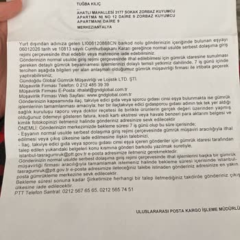 Gümrükte Takılan Ürün İçin İade Reddi Ve Teslim Edilememesi