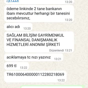 Sağlam Bilişim'in Kredi Vaadi Ve Ücret İadesi Talebi