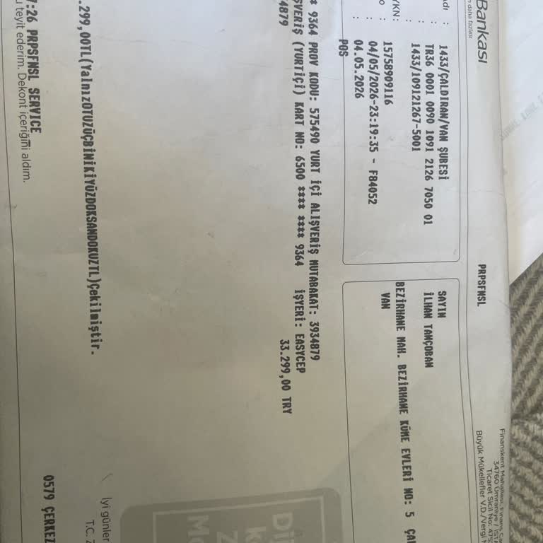 Ziraat Bankası Kartımdan Yetkisiz 33.299 TL İşlem İptali Ve İadesi Talebi