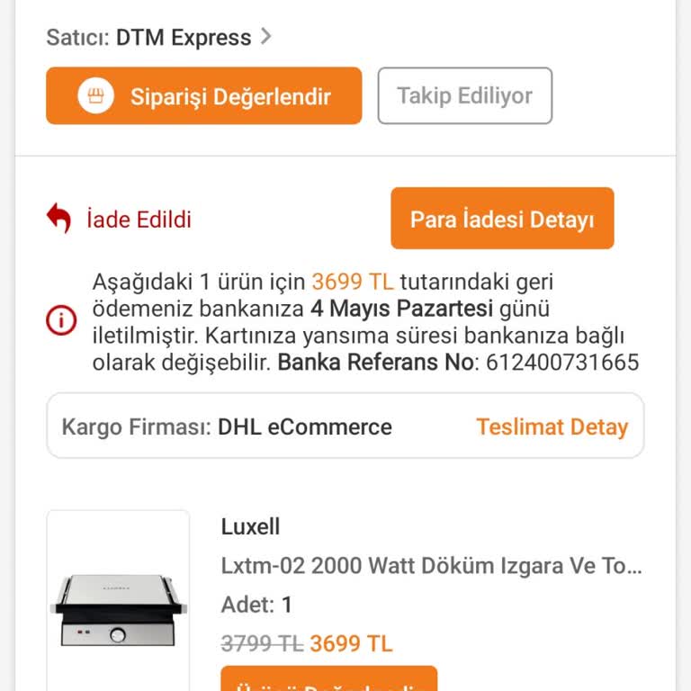 İade Gecikmesi Nedeniyle Bonus Puanımın Çekilmesi Ve Yeniden Tanımlanması Talebi