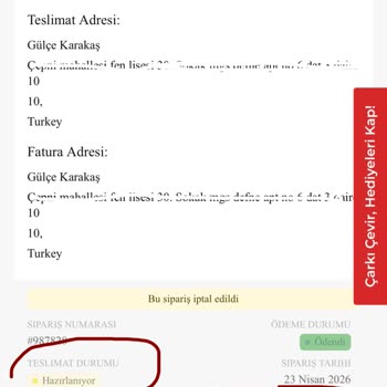 İptal Edilen Siparişin 3.640 TL İadesi Kartıma Yansımıyor