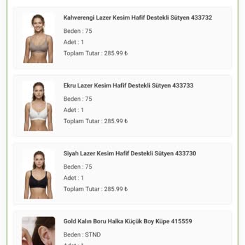 Modamızbir.com'dan Gelen Sütyenlerin Beden Hatası Ve İade Reddi