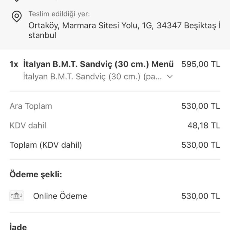 Uygulama Arızası Nedeniyle Kesilen Ücretin İadesi