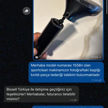 Bissell Yıkama Başlığı Parça Tesliminde Uzun Gecikme Ve Açıklama Eksikliği