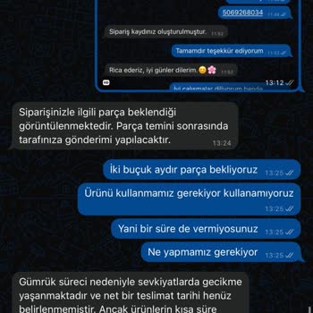 Bissell Yıkama Başlığı Parça Tesliminde Uzun Gecikme Ve Açıklama Eksikliği